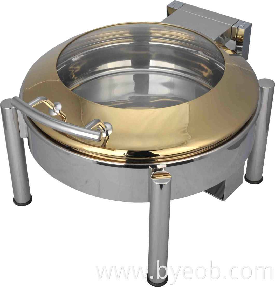 Pillard Frame with Chafing Dish Buffet and Gold Lid